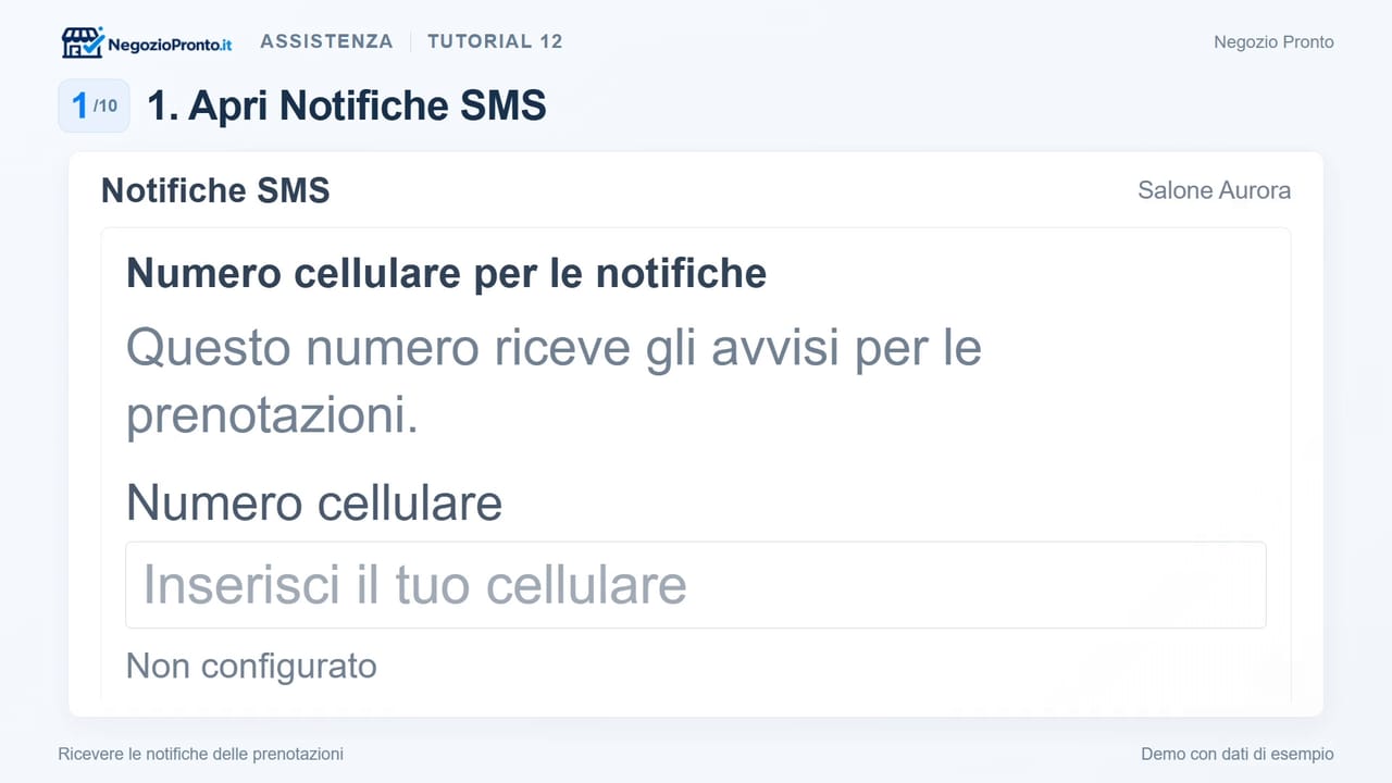 Ricevere le notifiche delle prenotazioni